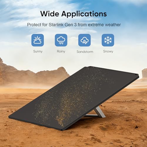 Funda para Starlink Gen 3 portátil para proteger tu antena parabólica de camping 4
