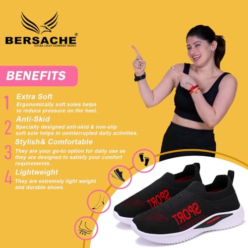 Image of BERSACHE Premium Sports,walking,Gym,cricket, Trending Running Shoes For women's /Girl's