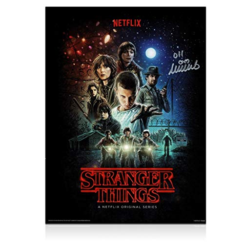 Manifesto di Stranger Things firmato da Millie Bobby Brown