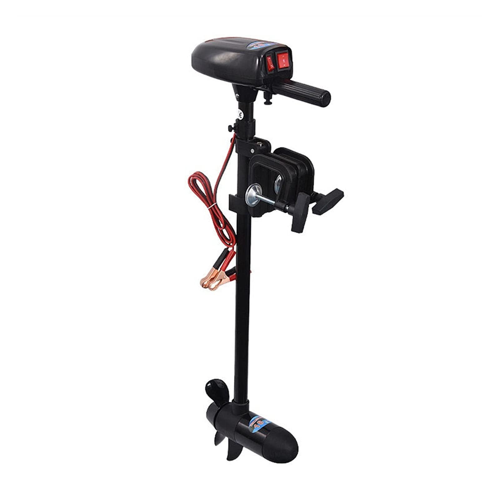 CVFRDD Outboard Motor, 28LBS 12V Inflatable Boat Electric Trolling Motor Fishing Engine Outboard Propeller Accessories