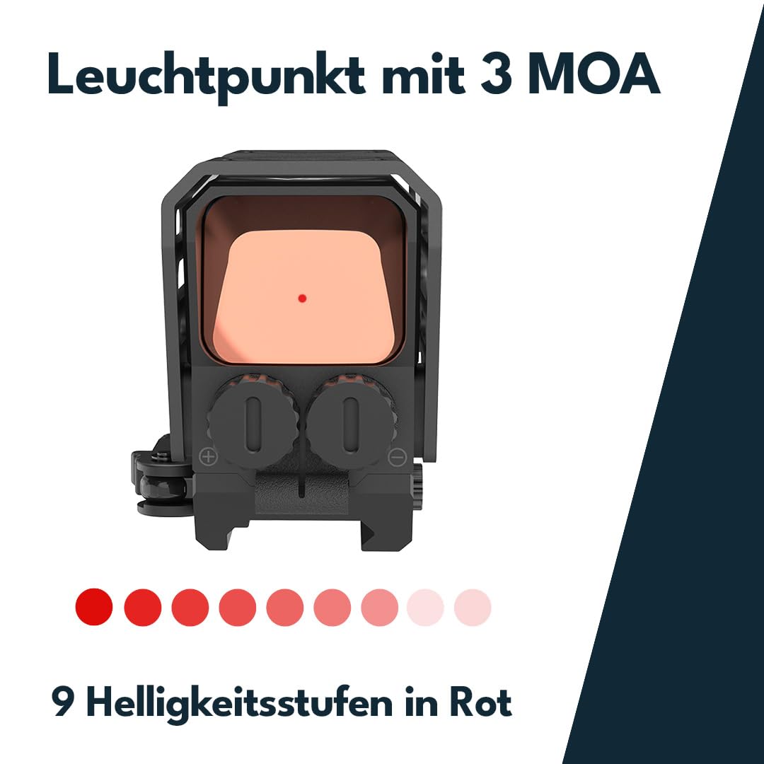 Vector Optics SCRD-67 Frenzy Plus 1x31x26 Rotpunkt Visier für Sport, Airsoft und Jagd, Luftgewehr, Ziel-Visier, Reflex-Visier, Red-Dot zum zielen