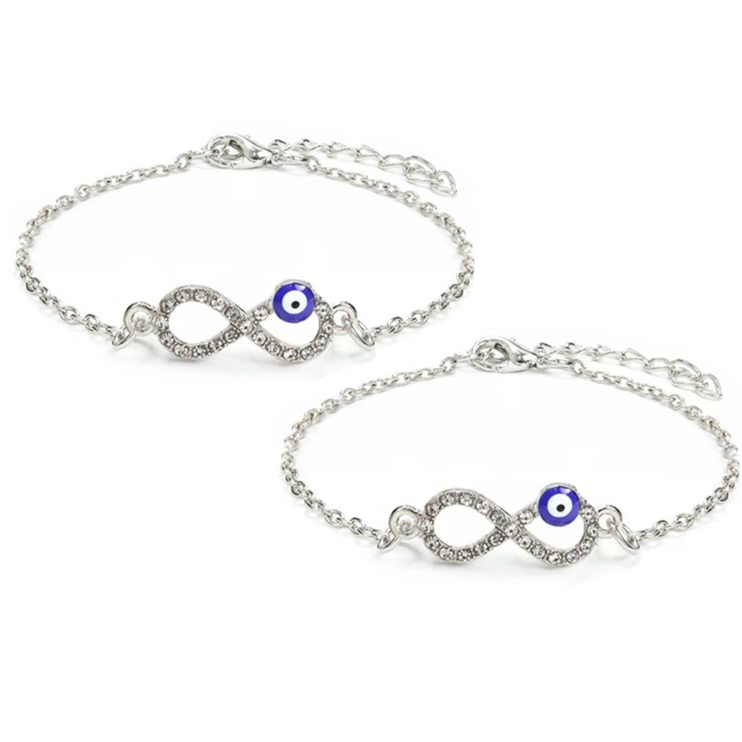 See full amazon price history chart for Pack of 2 Evil Eye Infinity Bracelet For women and Girls Pack of 2 Evil Eye Infinity Bracelet For women and Girls (B0CNM3WDTM) Amazon Price History, Amazon Price Tracker