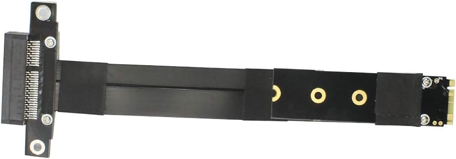 JMT ADT-R42 Series PCI-E 4X to M.2 NGFF NVMe M Key 2280 Riser Card 32G/BPS PCIe 3.0 x4 High Speed M2 Key-M PCI-Express Extension Cable (R42SF 15CM)