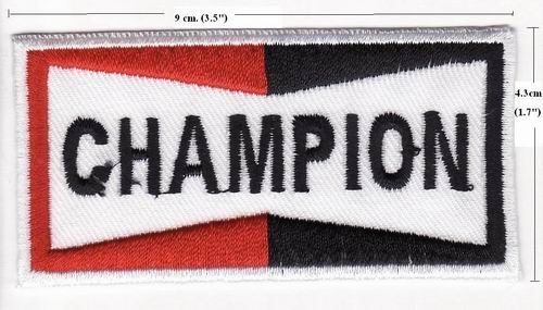 1 X Champion Racing Car Embroidered Iron on Patch