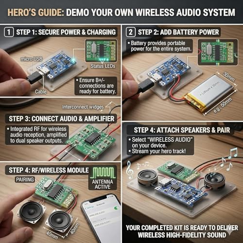 Generic Shekki Combo of PAM8403, Bluetooth Receiver, TP4056 Charger - Image 8