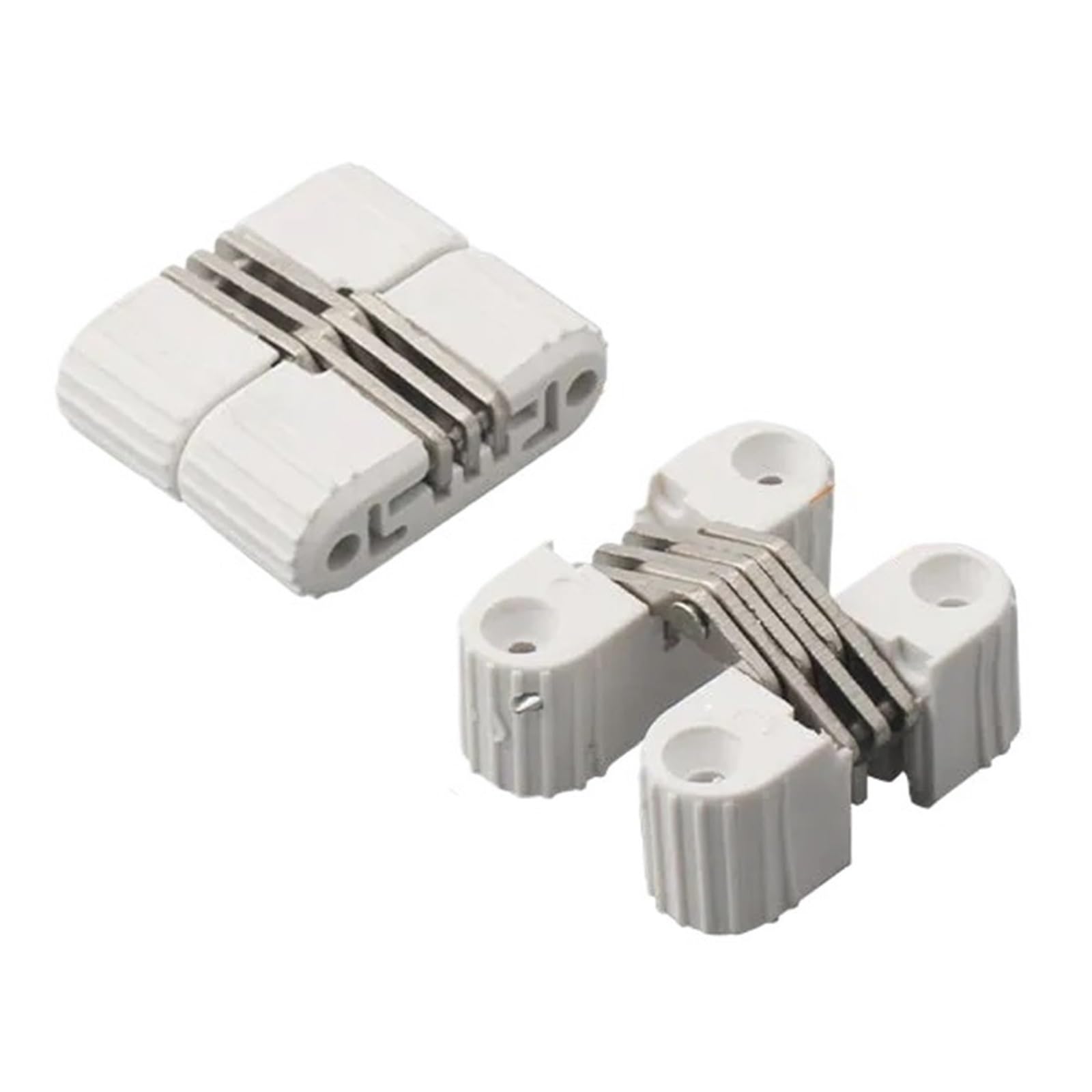 Pjfcewfdgx White-4Pcs Cross Concealed Hinge
