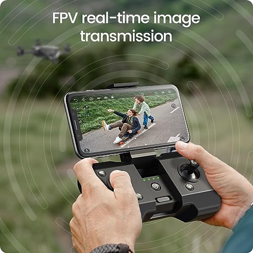 Image of Holy Stone HS440 Foldable FPV Drone with 1080P WiFi Camera for Adults Beginners and Children, RC Quadcopter with Modular Battery, Long Flight Time, Voice /Gesture Control, Car Altitude Hold, Carry Bag