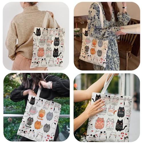 Image of DOOX Canvas Tote Bag for Women, Canvas Reusable