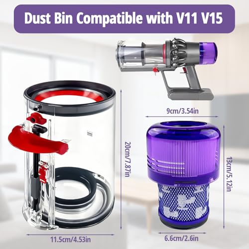Réparer la perte d'aspiration Dyson V11 V15 avec ce bac à poussière - 2