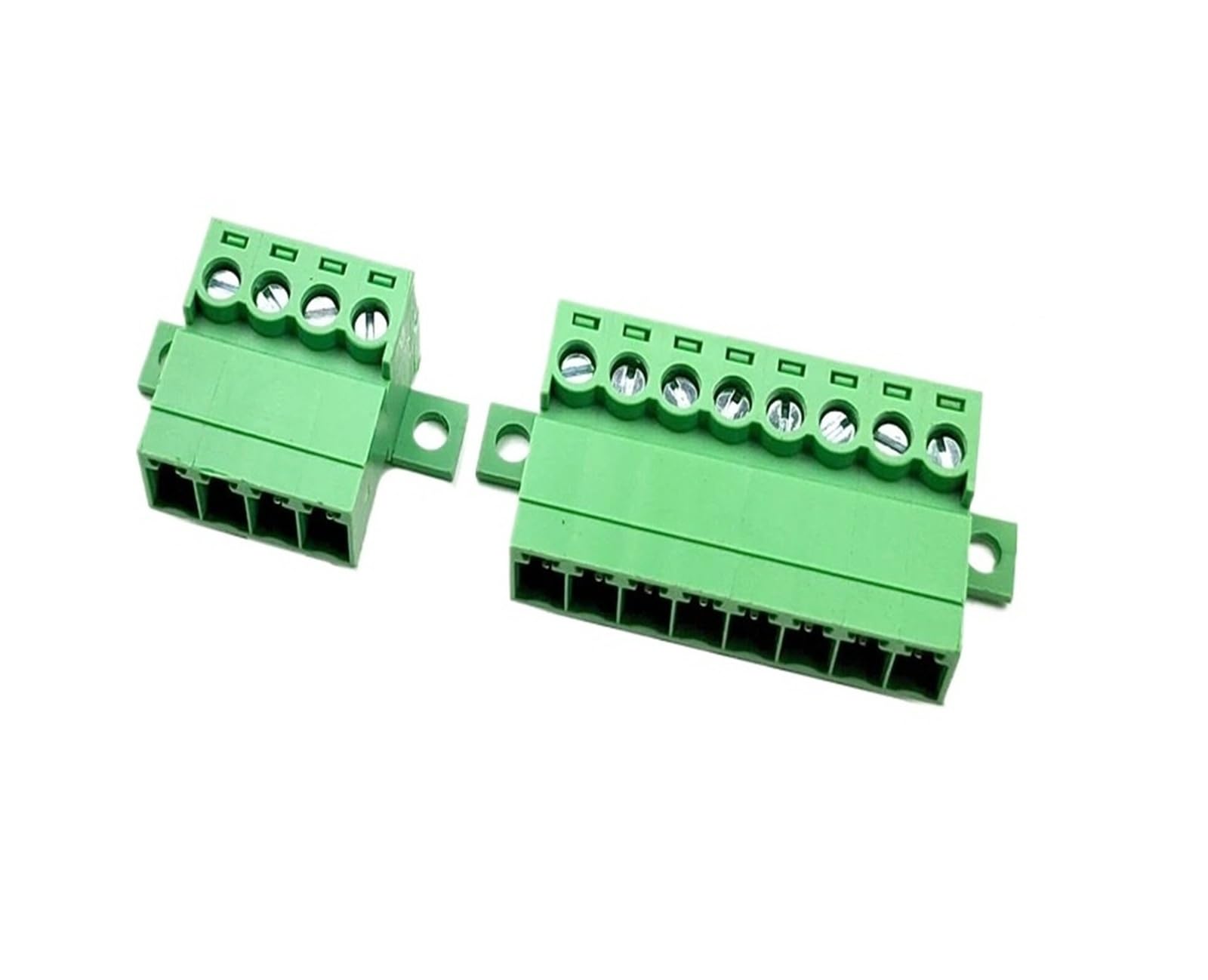 Schraubklemmenblock, 3,81 mm, 10 Stück, mit Installationslöchern, 2P-12P