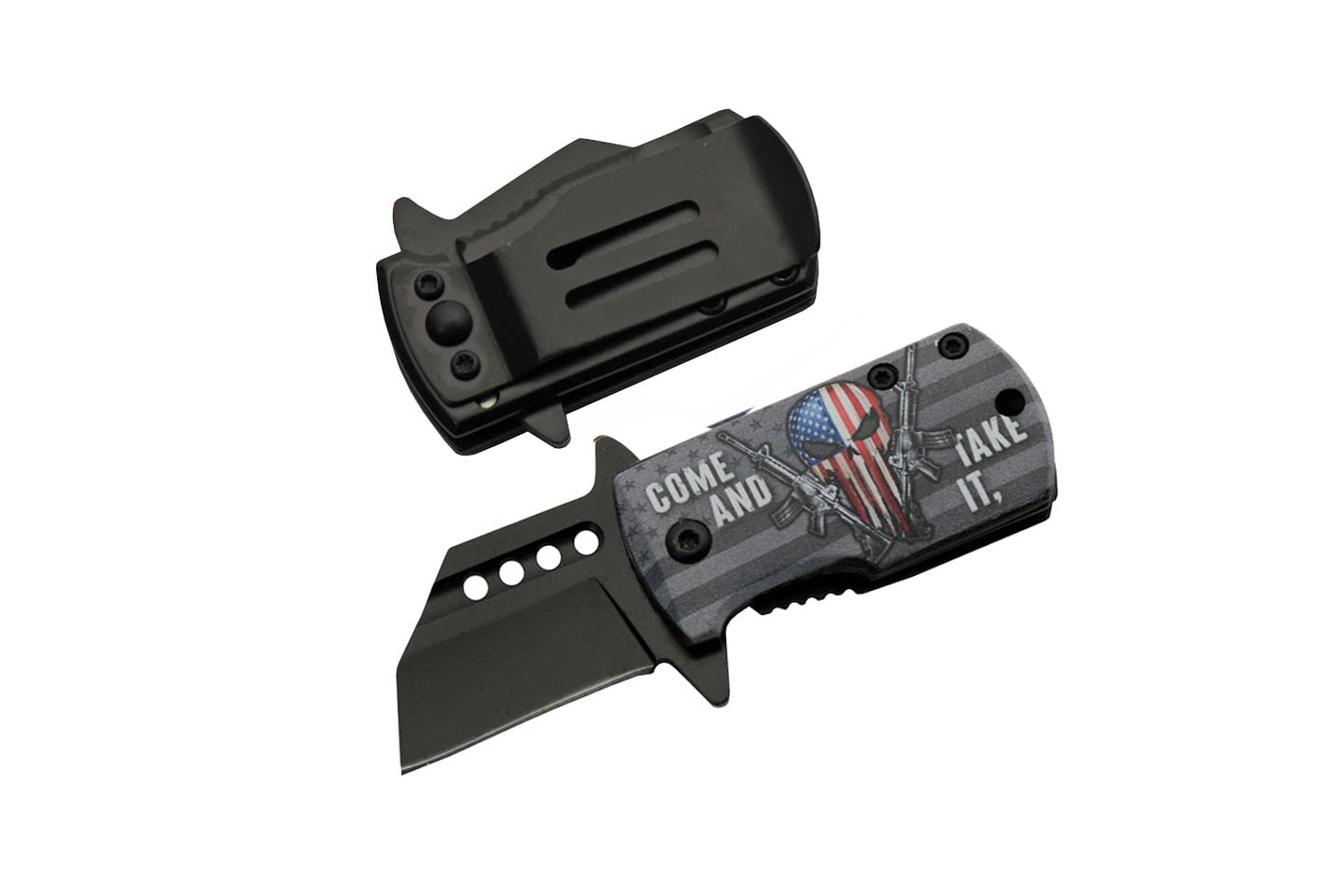 3.75" Come And Take It Mini Money Clip Folding Knife
