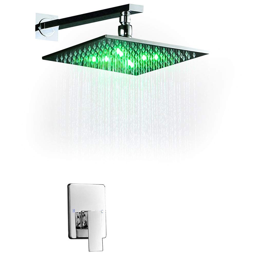 Robinet de douche de bain pour une ambiance spa à la maison avec grand jet LED