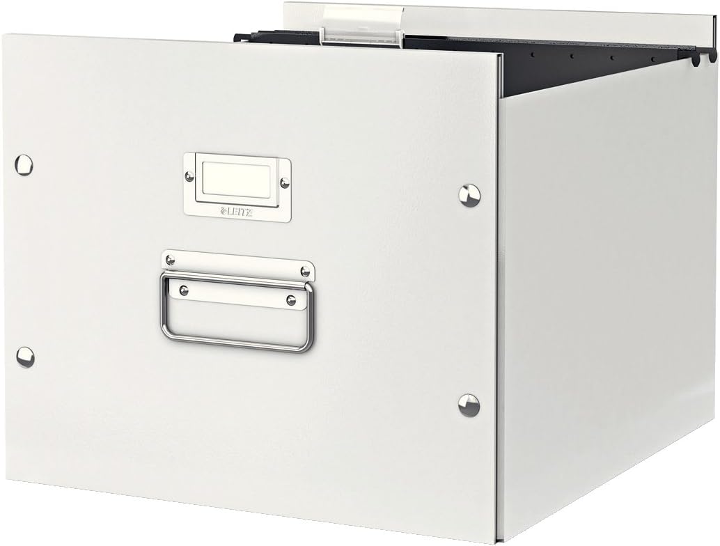 Leitz Suspension File Box, A4, Click and Store Range 60460001 - White