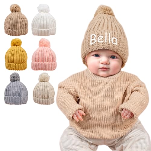 Personalized Christmas Hat for Kids Baby and Toddler Santa Hat with Custom Embroidery Ideal Holiday Present