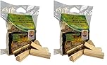 Comfort Wood Fuels Kiln Dried Kindling Wood - Eco-Friendly, Quick Lighting Pine & Spruce - 6L Carry Pack, Brown (Pack of 2)