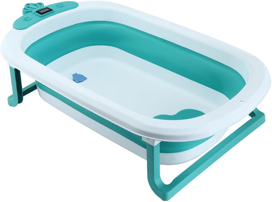 Multipurpose Pet Shower Basin Portable Pet Bathtub with Drainage Hole Foldable Bathing Tub for Puppy Small Dogs Cats