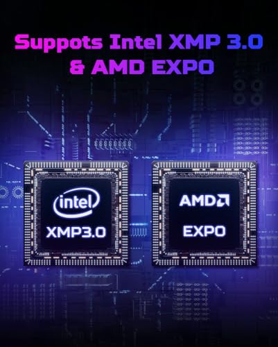 Image of Predator Hermes DDR5 RAM 48GB (24GBx2) 6000MHz CL28 PC5-48000 Intel XMP 3.0 AMD EXPO Compatible Computer Memory, Black - BL.9BWWR.661