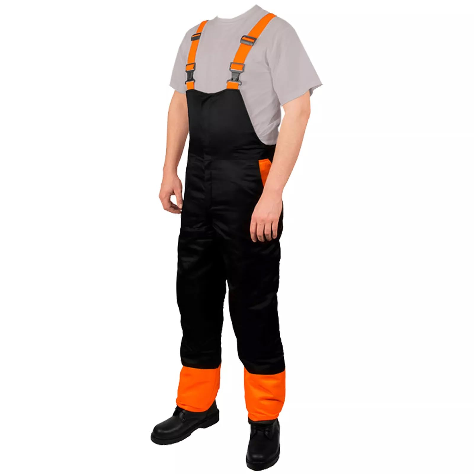 Spares2go Spodnie ochronne do piły łańcuchowej (XXL, 38-40), Czarny, 38W