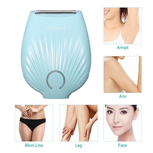 QMMCK 3 in 1 Cordless epilatori elettrico Corpo Lama in acciaio inox + ABS USB-in impermeabile rasoio