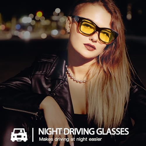 Image of SIPHEW Fit Over Glasses Sunglasses for Women | Polarized Sun Glasses with UV400 Protection,Trendy Large SquareFrame,Driving & Outdoors