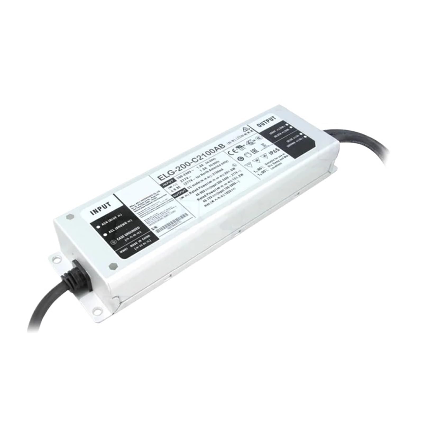 BRODEFUP LED power supply ELG-200-C ELG-200-C700A-3Y | 700mA ELG-200-C1400A-3Y | 1400mA ELG-200-C1050A-3Y | 1050mA(ELG-200-C700A-3Y)