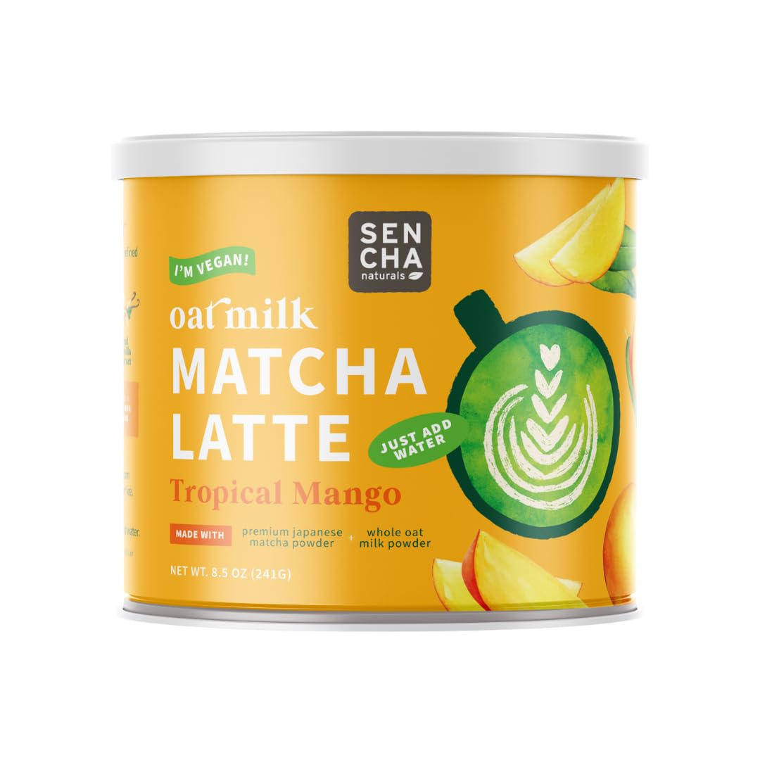 Sencha NaturalsOat Milk Vegan Matcha Latte Tropical Mango 8.5 oz