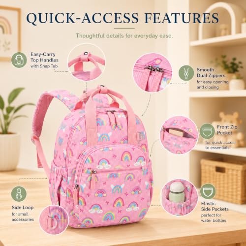 Image of Bluboon Toddler Backpack for Girls Boys 3-6 Cute 15 inch Preschool Kindergarten Backpacks Kids Daycare Bags School Travel (Age 4-8 (15 inch H Fit A4 Folder))