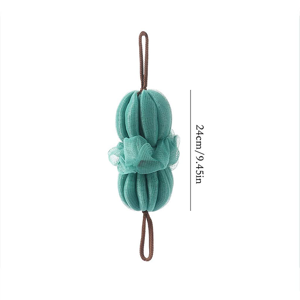Ręcznik złuszczający Loofah Gąbka do kąpieli Prysznic Długa kąpiel Loofahs Rozciągliwa siatka Złuszczający Loofah Back Scrubber Gąbka do kąpieli pod prysznic dla mężczyzn Kobiety Rękawiczki