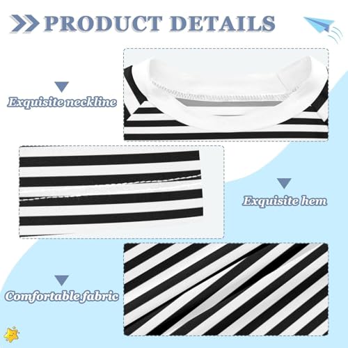 CaTaKu Cute Black Striped Boys Rash Guard Swim Shirts Toddler Quick Dry UPF 50+ Rashguard Short Sleeve 3-12T3