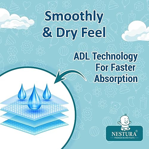 Image of Baby Diaper Pants Extra Large (XL) Pack of 2, 96 Count, (12-18 kg)