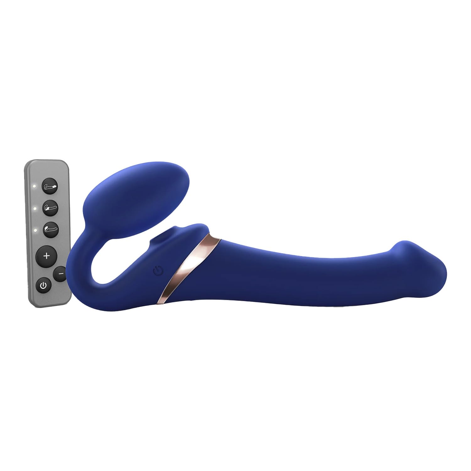 Strap-On-Me Strap-on Multi-Orgasmo Telecomandato 3 Motori – Tecnologia a Memoria di Forma – Tripla Stimolazione – Sex Toy Donna & Uomo in Silicone Morbido – Senza Imbrago, Impermeabile