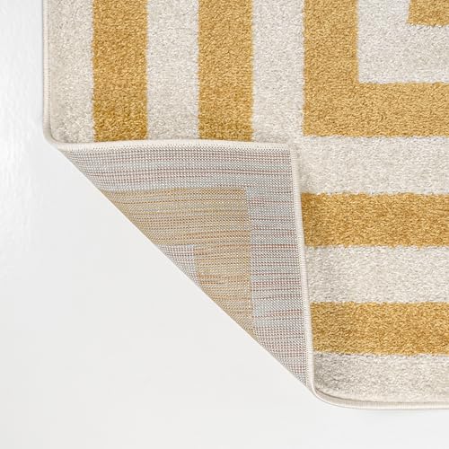 Tapete decorativo JONATHAN Y 7'9" x 10' amarillo/ivory miniatura 5