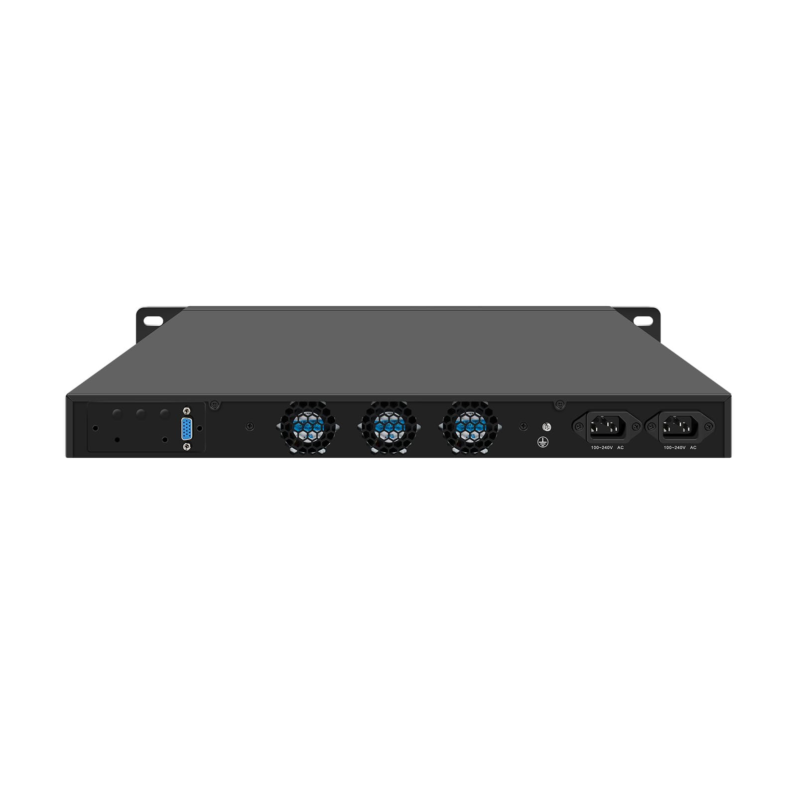 1U Rack Firewall Appliance with Redundancy Power Supply, PFSense, Mikrotik, OPNsense, VPN, I3 12100, RJ65, 6 x 2.5GbE LAN, Support 19-24V DC, Dual Power, 32G RAM, 128G SSD