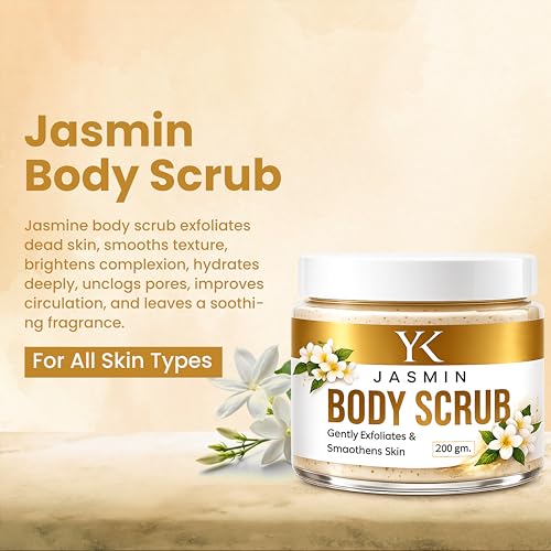 Image of Jasmin Face scrub For Tan Removal | Exfoliating Detan Scrubs For Soft & Smooth Skin | 200ml