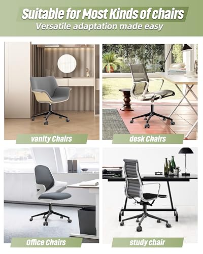 Sytopia Office Chair Base Replacement 24'' - Office Chair Base with Reinforced Metal Legs 2600lbs, Bottom Part Universal Fit for Universal Gas Cylinder & Casters – Matte Black - Image 5