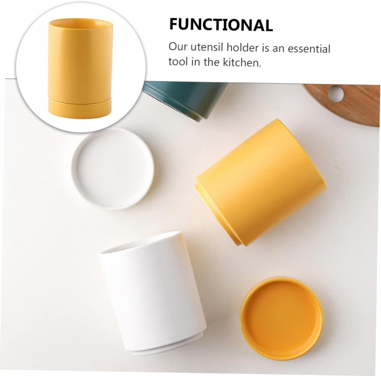1Set Ceramic Chopstick Holder with Base Multipurpose Utensil Organizer for Kitchen Scratch Resistant and Easy to Clean Ceramic Material Lightweight Design for Easy Access