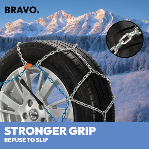 SNOCATENA Snow Chains for Car,SUV and Pickup,Universal Emergency Tire chains,Set of 2 by SNOCATENA - Used condition - Image 9