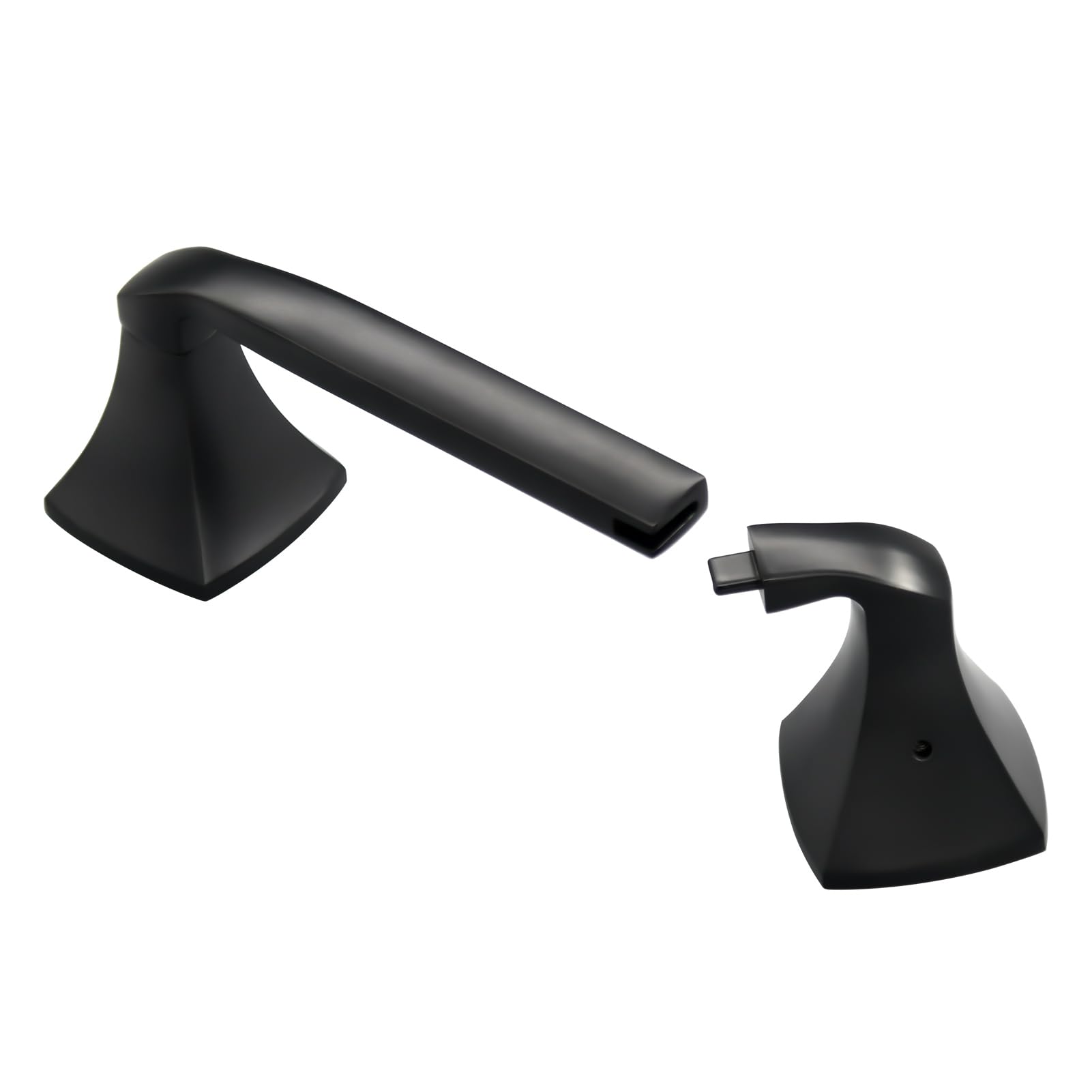 Pivoting Toilet Paper Holder for Moen YB5108 Voss Collection, Matte Black — Amazon image 2