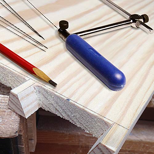 SaditY 48pcs 130mm Spiral Scroll Saw Blades Hand Fret Coping Saw Blade for Wood Cutting (Size : MSSB02 TPI44)