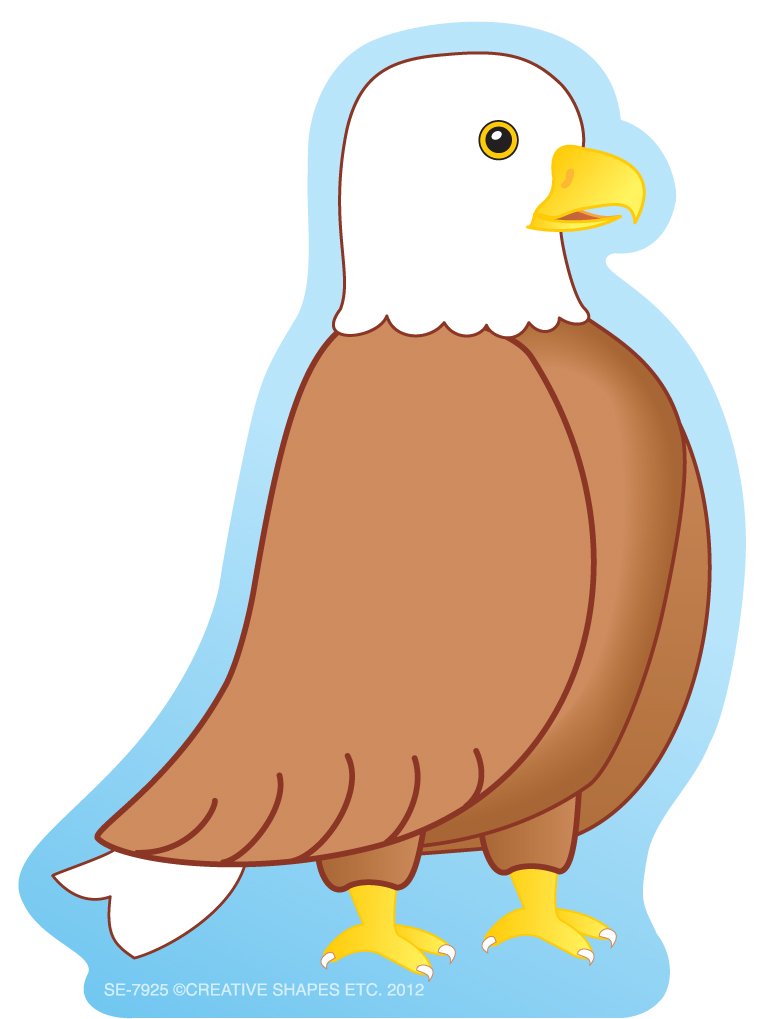 SHAPES ETC. 35 Sheets Eagle Mini Notepad 3in, Cute Animal Stationery, Bulletin Board Decorations, Patriotic Notepad, DIY Crafts, Independence Day,