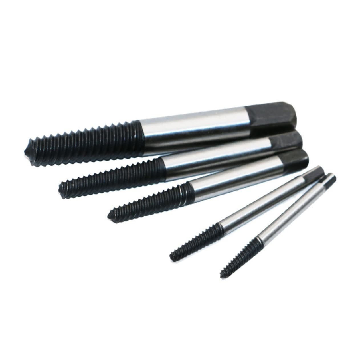 IWOWHERO Metal Screw Extractor Kit 5pcs Set Storage Box Essential Home or Store Tool Color
