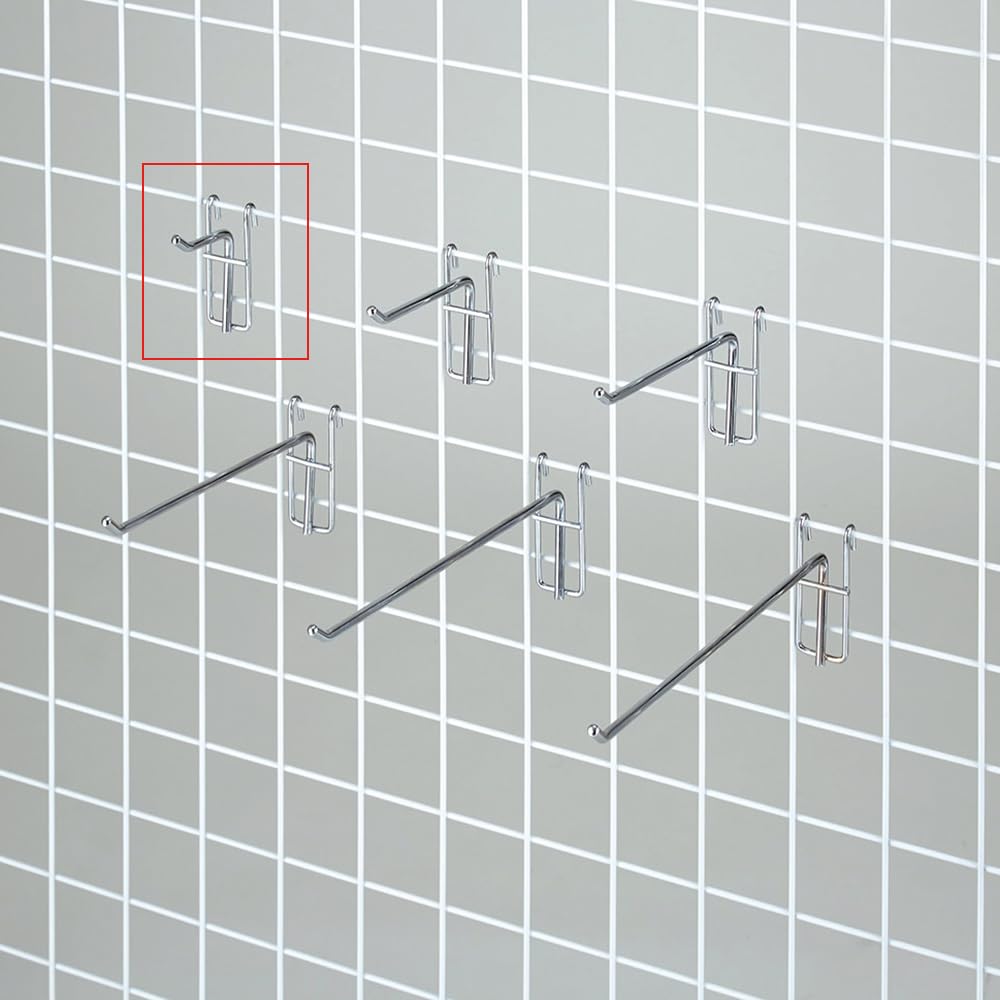 Amazon｜【10本】ネット用フック（直径5mm） クローム L5cm