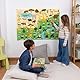 BONNYCO Filztafel mit 116 Dschungeltiere-Figuren. Montessori-Spielzeug und Geburtstags Geschenke für Kinder von 3 bis 8 Jahren. Sensoriktafel für Autismus, Lernspiele vom Dschungel
