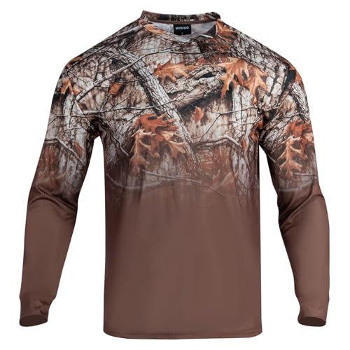 Men's Hunting Camo Shirt Lightweight,Camouflage Shirts for Men Long Sleeve Shirt for Fishing Hiking Camping2