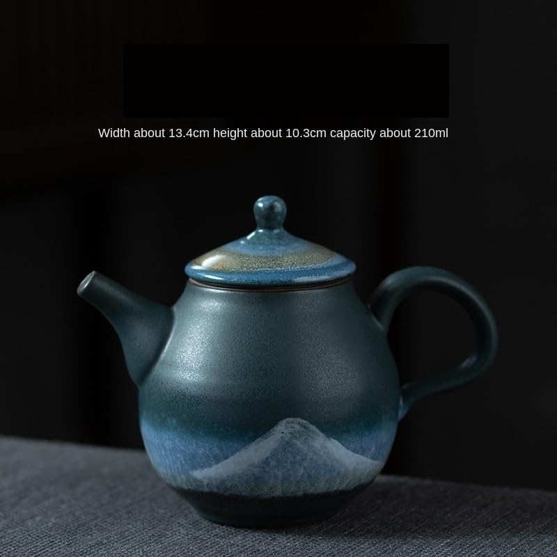 Czajniczek Kung Fu do robienia herbaty chiński atrament porcelanowy czajniczek ręcznie robiony retro mały czajniczek wielofunkcyjny ceramiczny czajniczek luźna herbata liściasta stroma domowy