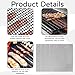 40 X 30 Cm Grillmatte FüR Gasgrill,4 Schwarze Antihaftfolien Grillmatten FüR Holzkohle,Wiederverwendbar Grillgitter,HitzebestäNdig Grillmatten FüR Gasgrill,Geeignet FüR Gasgrill,Holzkohlegrill