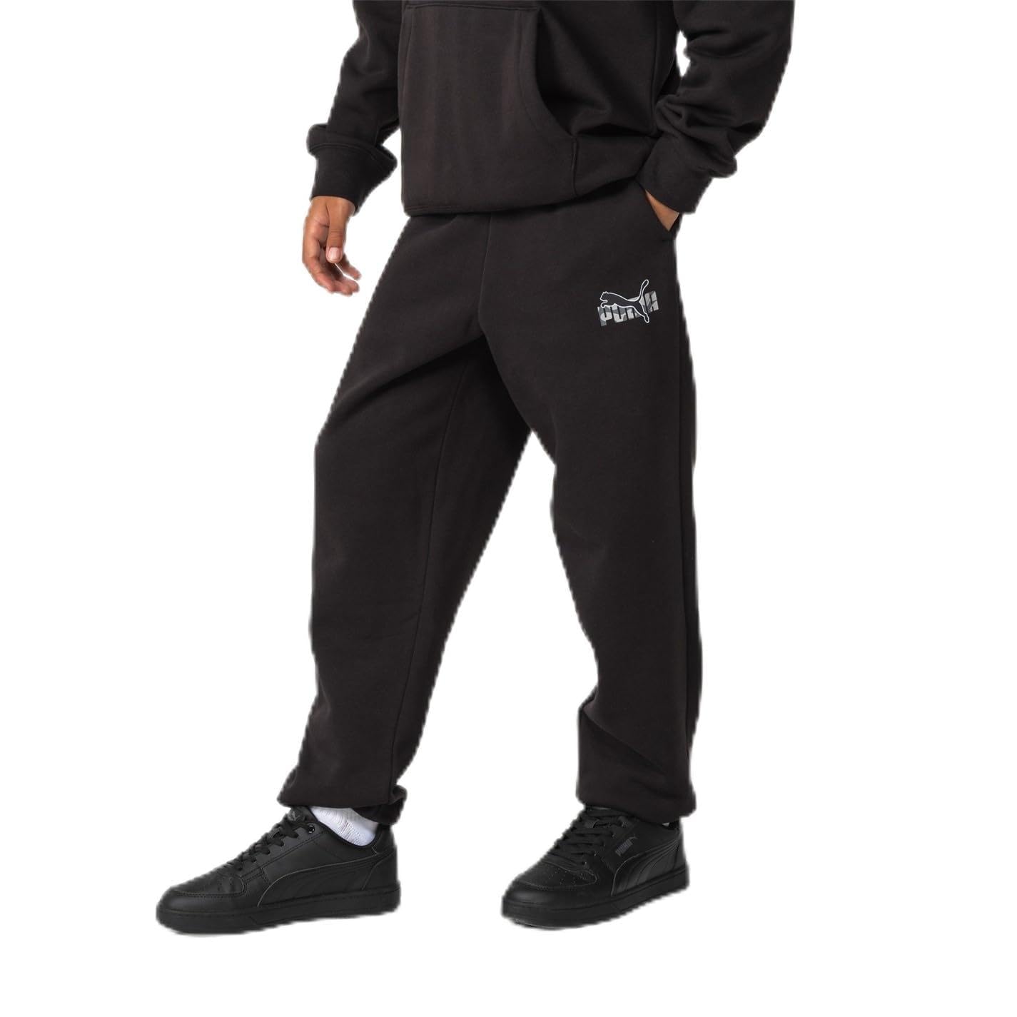 Puma Boys No1 Logo Sweatpants Junior Cotton Black 13 Years