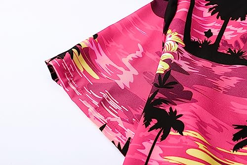 Image of SANGTREE Family Matching Hawaiian Outfits , Casual Beach Travel Clothes ，Vacation Clothing Set for Women & Men & Girls & Boys