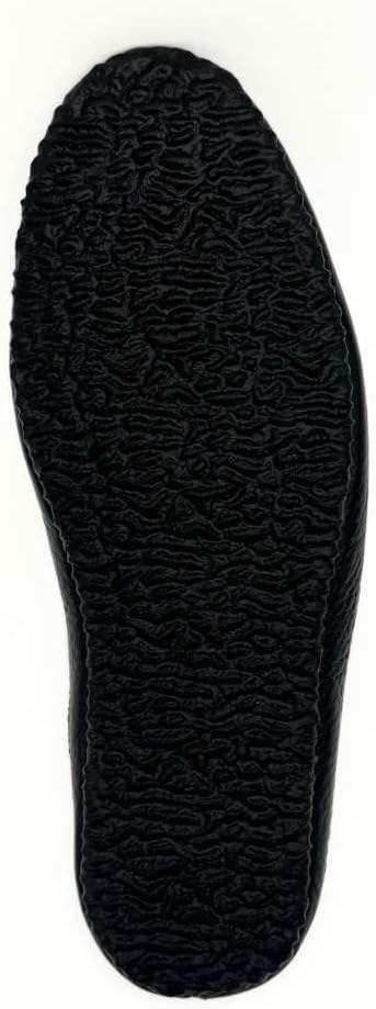 Premium Black Leather House Slippers For Men, Soft Textured Comfort Mules