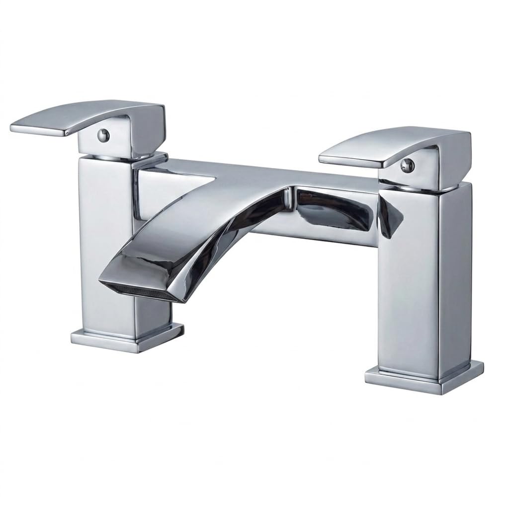 Arko Basin Mixer, Bath Filler, Bath Shower Mixer, Brass Construction, Modern Collection (Chrome, Bath Tap, Vista)